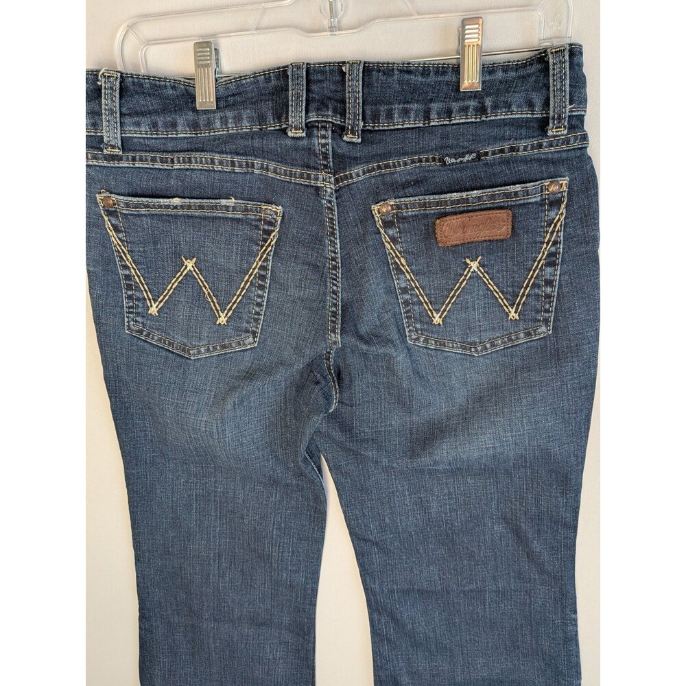 Wrangler Wide Leg Flare Jeans Womens Size 7 Cowgirl Rodeo Hippie Denim Pant - Picture 10 of 16